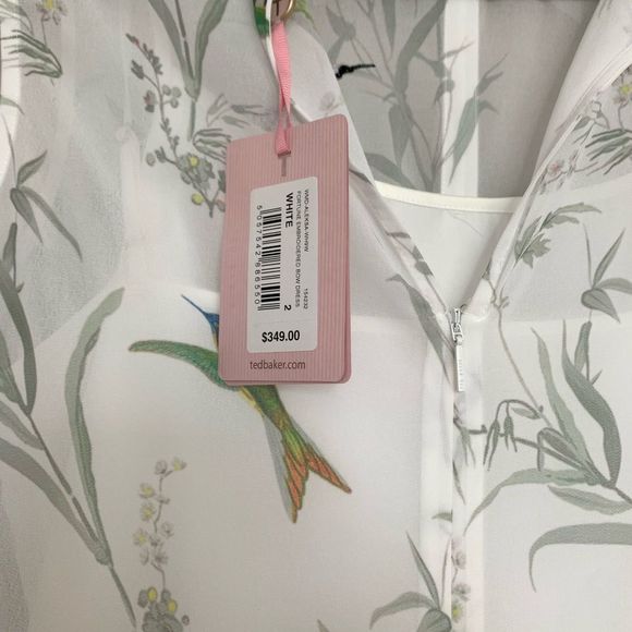 TED BAKER ALEKSA Fortune Embroidered Bow Dress - Picture 7 of 7